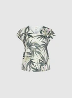 Embellished Palm Print T-Shirt