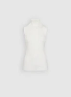 Sleeveless Knit Turtleneck