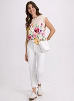 Floral Placement Print T-Shirt