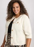 3/4 Sleeve Jean Jacket