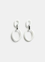 Rubber Oval Earrings