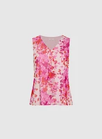 Haut floral à volants