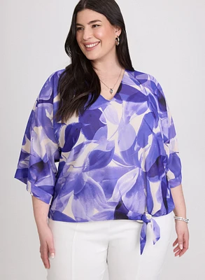 Leaf Print Blouse