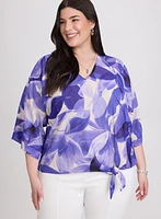 Leaf Print Blouse