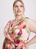 Floral Satin Dress