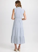 Striped Ruffle Detail Dress