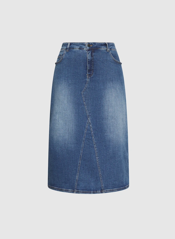 Denim Midi Skirt