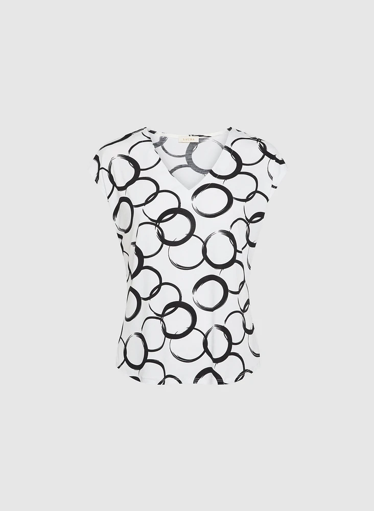 Ring Print Top