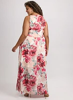 Floral Halter Neck Dress