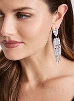 Cubic Zirconia Chandelier Earrings