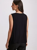Two-Tone Sleeveless Top