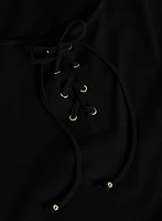 Lace-Up Ribbed Tank
