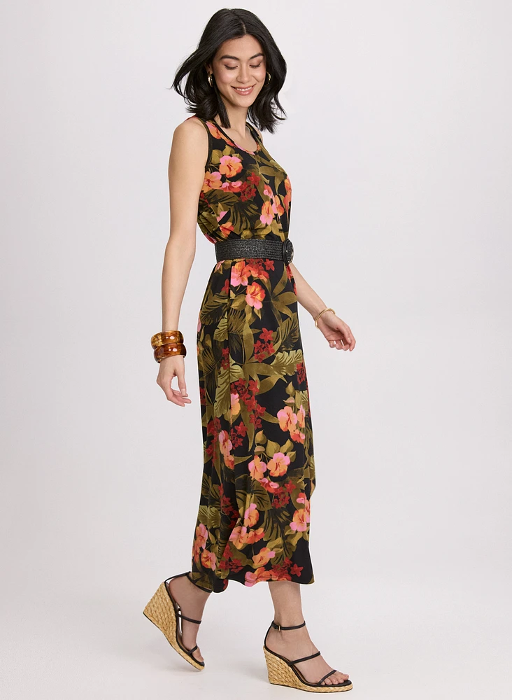 Robe maxi tropicale