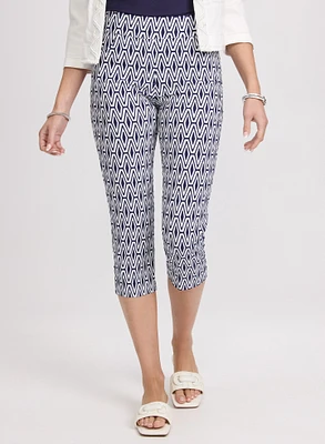 Geometric Print Capris