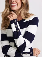 Stripe Print Cardigan
