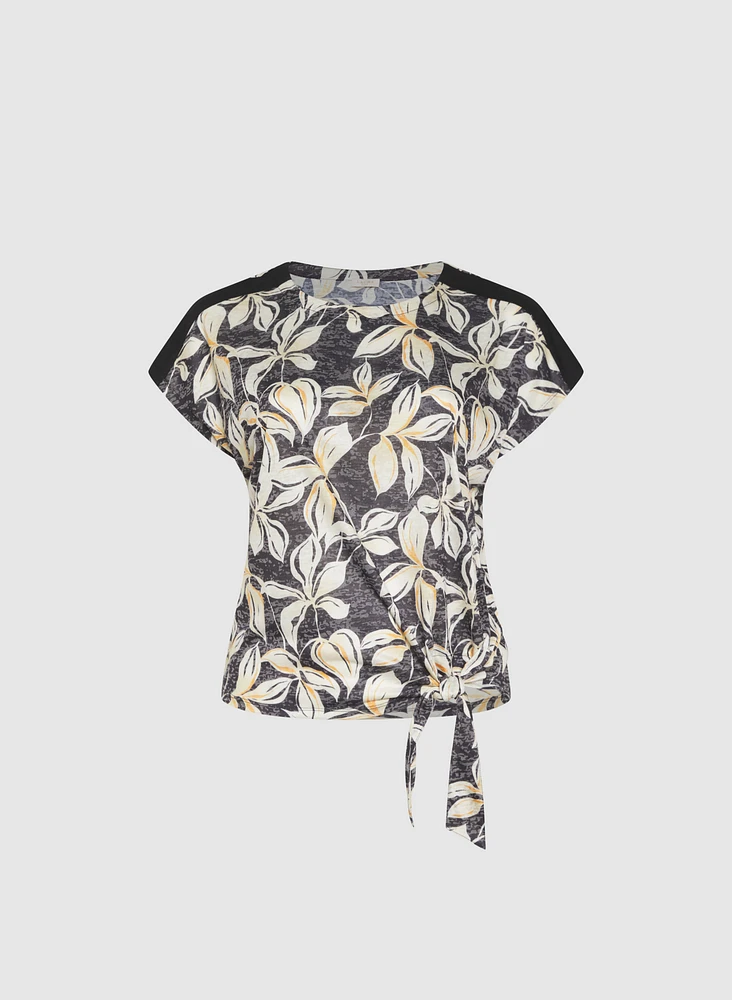 T-shirt à motif floral