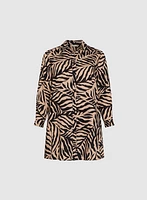 Palm Leaf Print Blouse