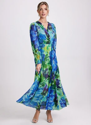 Robe maxi à motif floral