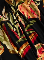 Tropical Pull-On Wide Leg Pants