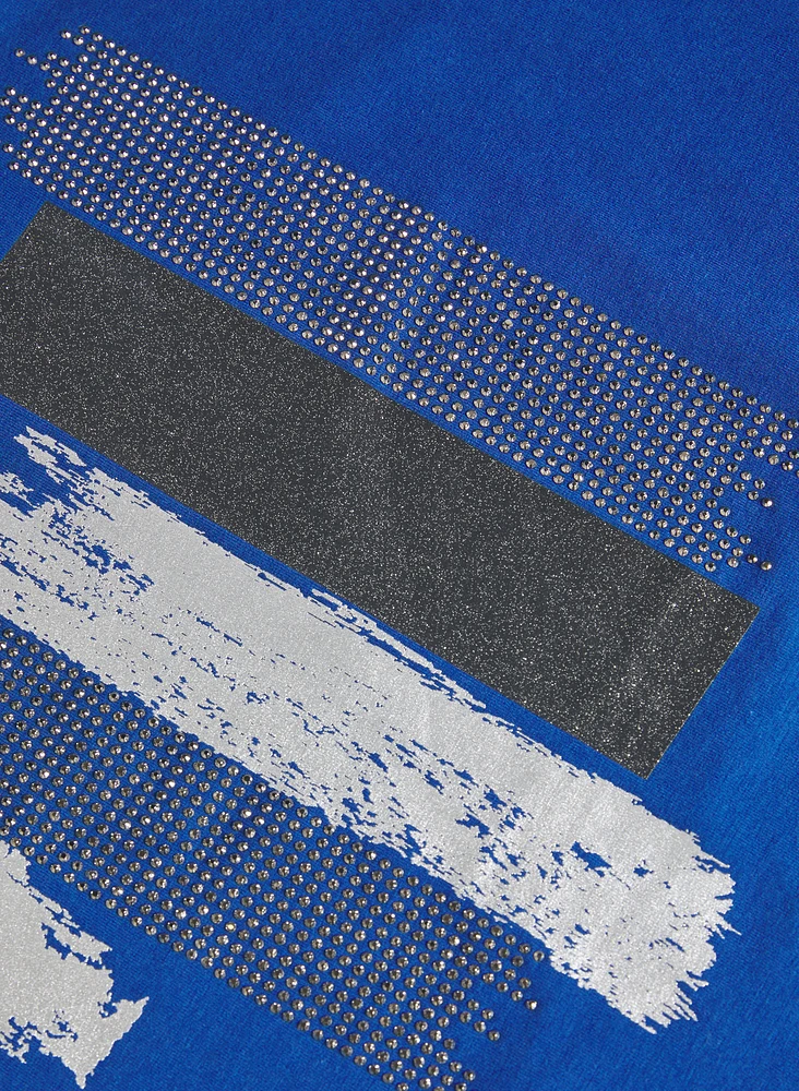 Brushstroke Print T-Shirt