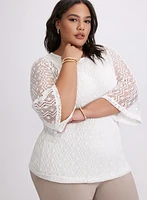 Lined Crochet Top