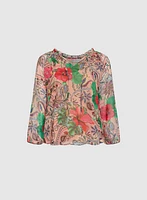 Melanie Lyne - Mixed Print Blouse