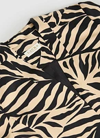 Veste à motif feuilles