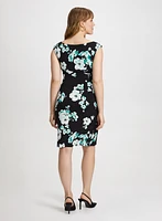 Floral Print Gathered Dress