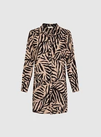 Palm Leaf Print Blouse