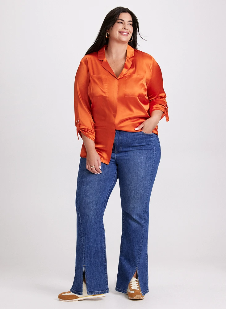 Joseph Ribkoff - Satin Button-Down Blouse