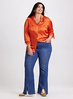 Joseph Ribkoff - Satin Button-Down Blouse