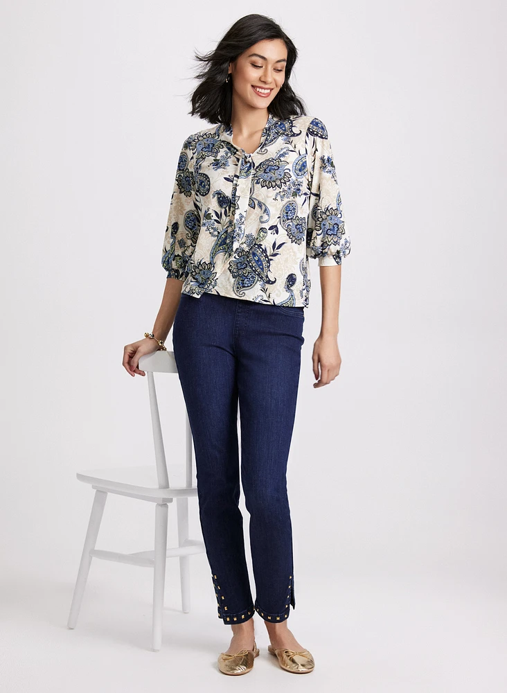 Paisley Print Top