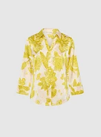 Satin Floral Blouse