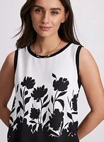 Two-Tone Sleeveless Top