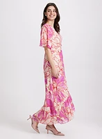Robe cache-coeur florale