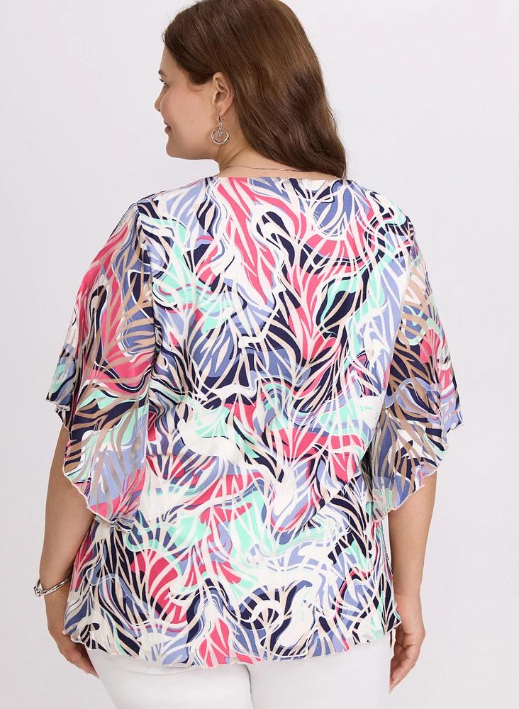 Blouse à motif abstrait