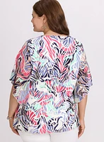 Blouse à motif abstrait