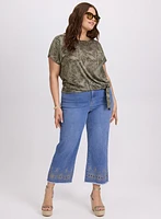 Leaf Print T-Shirt
