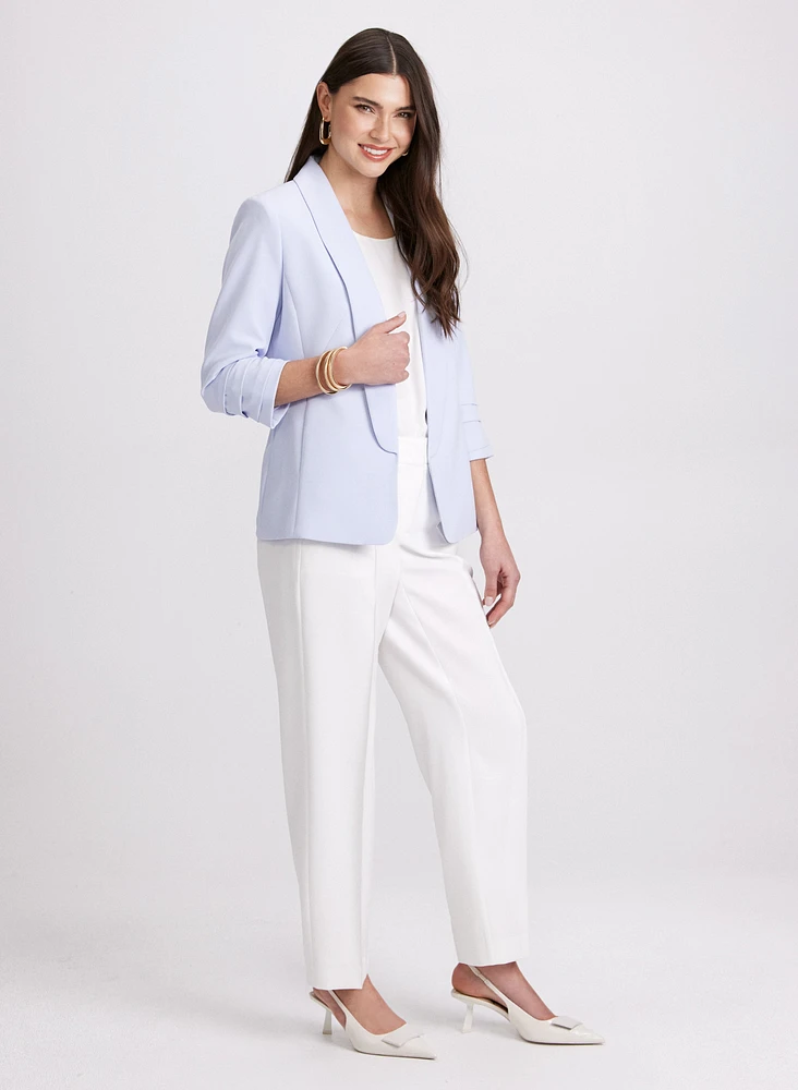 Twill Straight-Leg Pants