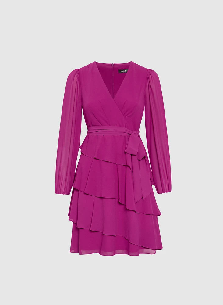 Tiered Chiffon Dress