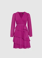 Tiered Chiffon Dress