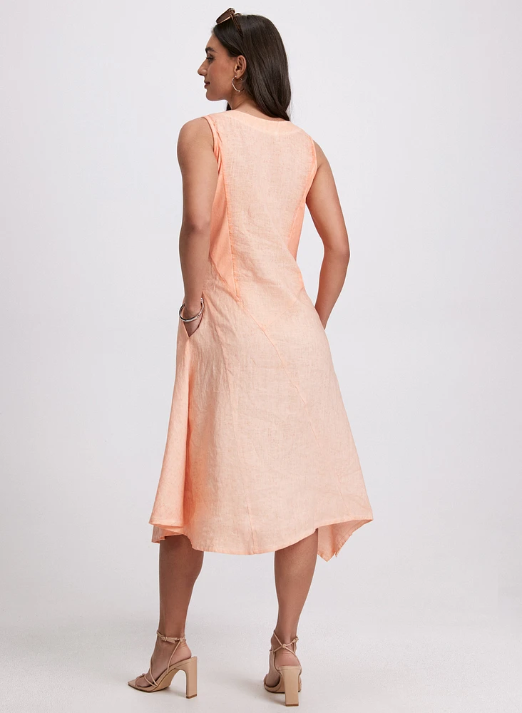 Robe midi en lin