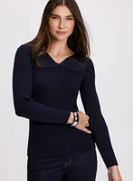 Metallic Knit Sweater