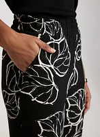 Wide-Leg Crepe Pants