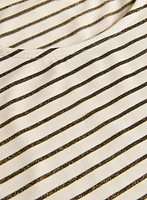 Striped Cap Sleeve T-Shirt