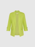 Linen-Blend Blazer