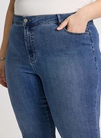 Rolled Cuff Denim Capris