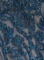 Sequin Embellished Mesh Dress