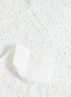 Eyelet Shirt-Dress