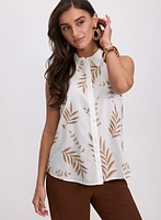 Tropical Embroidered Blouse